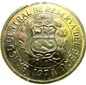 1974 PERU 1/2 SOL DE ORO - # 32/1/24 - Picture 1 of 3