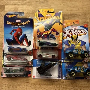 Hot Wheels Marvel, Spider-man, Wolverine Lot Of 8 - Picture 1 of 8