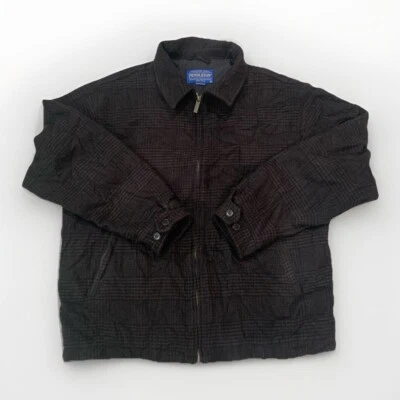 CHAQUETA ABRIGO HOMBRE PENDLETON THINSULATE 3M TWEED CUADROS LANA PESADA TALLA XL Foto 1 de 4