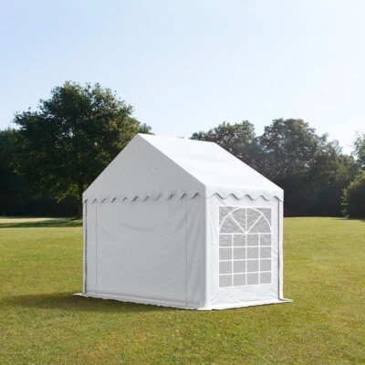 TOOLPORT Tendone per Feste 3x3 m Gazebo PVC 700 N, bianco