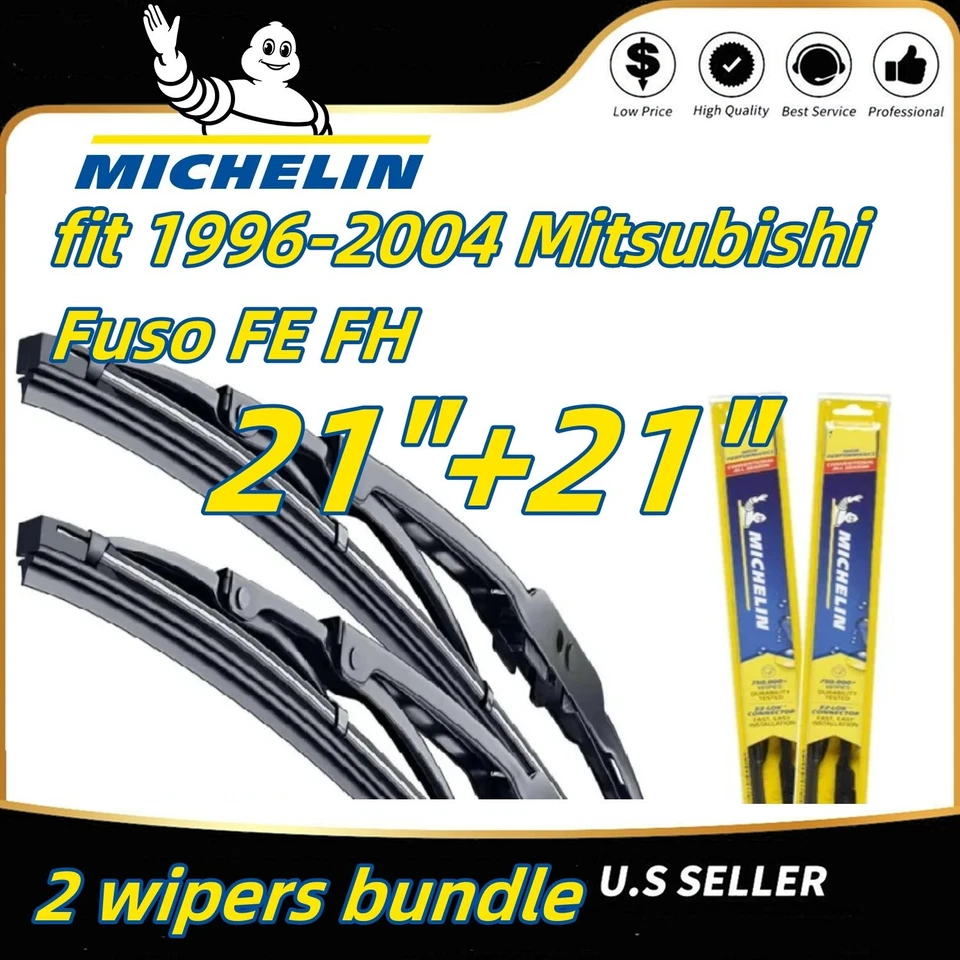 Paquete de 2 limpiaparabrisas Premium - apto para Mitsubishi Fuso FE FH Series 1996-2004 - 19210x2 Foto 1 de 4