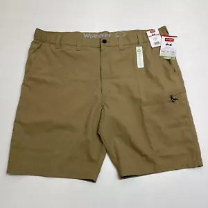 Pantalones Cortos Chinos Wrangler Performance Calce Relajado Para Hombres 44 Bolsillos Tostados Cremallera Nuevos - Imagen 1 de 13