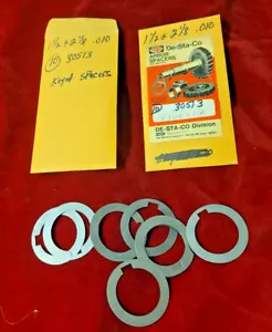 DESTACO 30513 Arbor Spacers 1-1/2" x 2-1/8" x .010 W/KEYWAY LOT OF 20 Shims - Picture 1 of 3