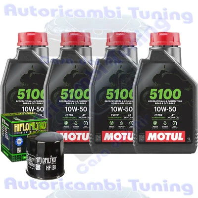 Entretien Huile Motul 5100 10W50 Pour Suzuki LT-A450 XC King Quad 450 Axi � 2009 - Photo 1/4