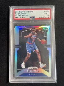 2019-20 Panini Prizm RJ BARRETT SILVER #250 Rookie RC PSA 9 GEM MINT Knicks - Picture 1 of 2