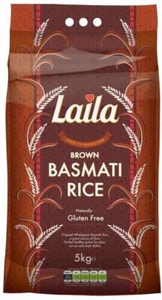 Laila Brown Basmati Rice 5kg - Picture 1 of 1