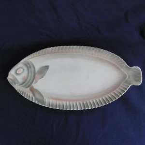 ANCIEN PLAT À POISSON SARREGUEMINES DV - Longueur 54 cm - Picture 1 of 7