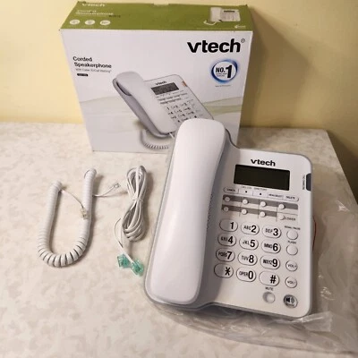 Altavoz con cable Vtech con identificador de llamadas/llamada en espera CD1153 caja abierta o7 Foto 1 de 2