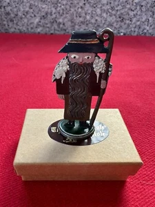 FIGURINA PASTORE VINTAGE ANNI 80 KUHN ZINN DIPINTA A MANO CON FORO TALPA ORIGINALE - Foto 1 di 10