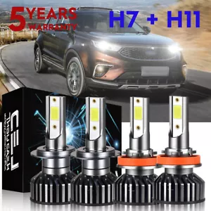 4X H7 H9 LED Headlight Globes Hi-Lo Beam Bulbs For Holden Commodore VE 2006-2013 - Picture 1 of 16