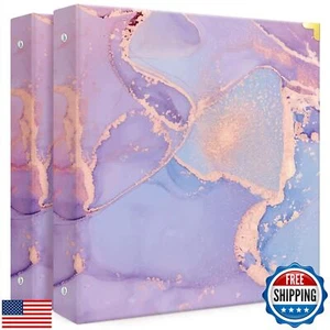 Stylish 3 Ring Binder 1 Inch,Cute Three Ring Binder Organizer for Letter-Size - Picture 1 of 5