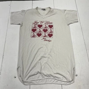 Vintage College Lane White Nightgown Dress Hersheys Love Graphic Womens Size OS - Picture 1 of 8