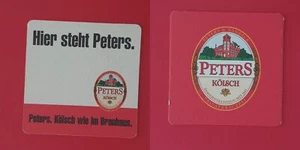 Peters Hier steht….. Brauerei Bierdeckel Bierfilz Bieruntersetzer - Picture 1 of 1