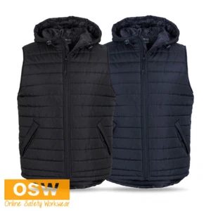 Hooded Puffer Shell and Polyester Vest Water Shedding Pocket Flaps Urban FT 3AHV - Foto 1 di 14