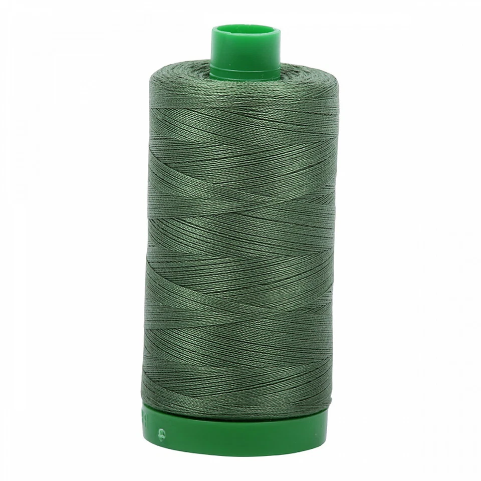 Aurifil Mako 40 wt Cotton Thread - 1094 yds - Very Dark Grass Green - Image 1 of 1