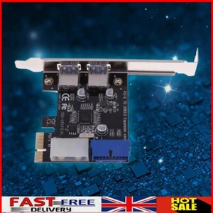 External 2Port USB3.0 + Internal 19pin Header PCIe Card 4pin IDE Power Conn - Picture 1 of 8