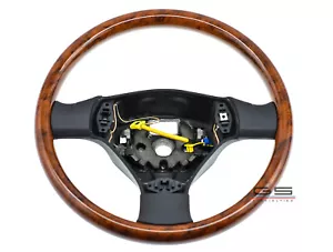 Wood Steering Wheel VW Passat B5 W8 Bora Vento Golf MK4 Jetta GT R32 1J0419091BQ - Bild 1 von 10