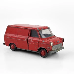 Schuco Red Ford Transit "P3 Manuvo" Made In Germany 1/66 Scale Kastenwagen - Picture 1 of 11