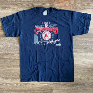 2004 Y2K Boston Red Socks World Series Champions T Shirt Size Large - Picture 1 of 6