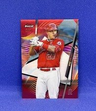 2020 Topps Finest Mike Trout RED Refractor 2/5 LA Angels