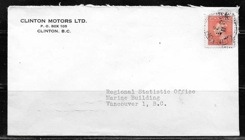 Canada Advertising Cover - Clinton 1953 - Clinton Motors Ltd Cover