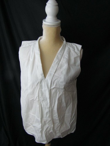 Top bianco senza maniche Victoria Beckham taglia 2