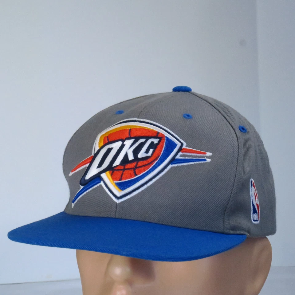 Oklahoma City OKC Thunder NBA Mitchell & Ness Gorra Snapback Mezcla de Lana Foto 1 de 4