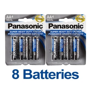 8x Panasonic AA Batteries Super Heavy Duty Power Carbon Zinc Battery Exp 05/2027 - Picture 1 of 2
