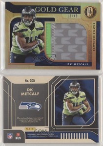 2020 Panini Gold Standard Gold Gear Relics Prime /49 DK Metcalf #GG5