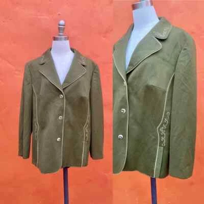 Vintage Trachten Jacket Women's Blazer Coat Octoberfest  Wool embroidered plus - Image 1 of 4