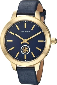 Tory Burch TBW1203 Blue Collins Leder Uhr - Bild 1 von 2