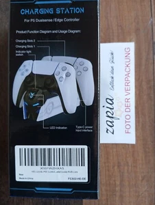 NΕЦ -& ОѴР:PS5 Schnell Ladestation (2-3 Std.) für DualSense & Edge Controller - Bild 1 von 4