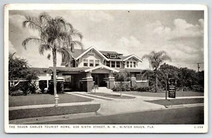 Winter Haven FL S/W: Seven Gables Rooms For Tourists (Razed) ~ Fire Hydrant 1940s - Bild 1 von 2