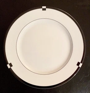 4 Four NEW MIKASA Fine China MIDNIGHT Salad Plates 7 5/8” ~ 3 Sets Avail L5542 - Picture 1 of 6