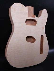 Handmade Guitar Body Mahogany Quilted Maple DIY Guitar Replacement Project - Picture 1 of 5