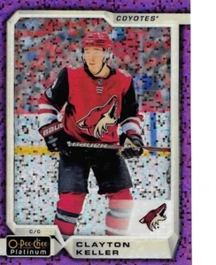 2018-19 O-Pee-Chee Platinum Violet Pixels #27 Clayton Keller - Bild 1 von 2