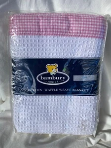 Bambury Cotton Waffle Weave Blanket - Cot Size - Picture 1 of 5