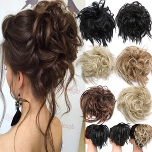 AU Curly Messy Bun Hair Piece Scrunchie Updo Cover Hair Extensions Hot Wig Hair - Picture 1 of 23
