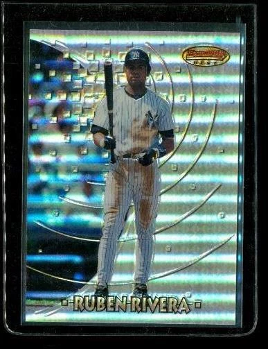Vintage 1997 BOWMANS BEST Refractor Baseball Card BBP 14 RUBEN RIVERA Yankees - Image 1 of 2