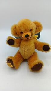 Merrythought light golden 8" mohair teddy bear in beautiful excellent condition