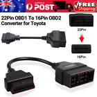 For Toyota Diagnostic Scanner 22Pin Obd1 To 16Pin Obd2 Converter Adapter Cable