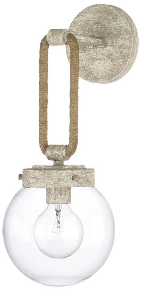 Capital Beaufort 17 3/4"H Mystic Sand and Rope Wall Sconce - Image 1 of 1