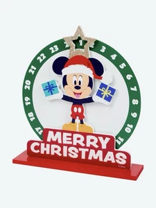 Disney Adventskalender Holz, Mickey Mouse Weihnachten 24 Türchen Deko & Geschenk - Bild 1 von 1