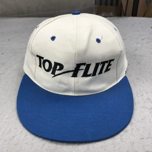 VINTAGE Top Flite Golfmütze Erwachsene weiß blau Magna Snapback Cap verstellbar 90er - Bild 1 von 7