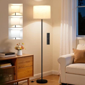 Floor Lamp, 60" Modern Lamps for Living Room with Remote Control, Stepless Dimma - Picture 1 of 11