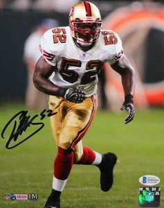 Patrick Willis Signed San Francisco 49ers Running 8x10 HM Photo- Beckett W *Blk - Picture 1 of 7