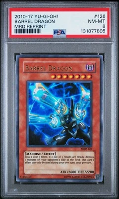 2010 Yu-Gi-Oh! Barrel Dragon Metal Raiders MRD Reprint Ultra Rare PSA 8 - Image 1 of 2