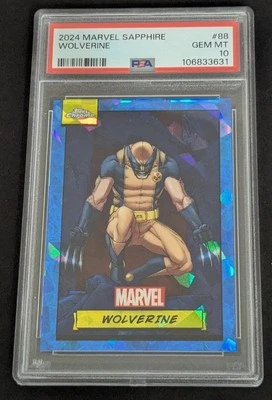 Marvel Topps Chrome Sapphire 2024 Wolverine Base #88 - PSA 10 💎🔥 - Image 1 of 2