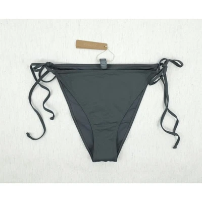 SKIMS плавать бикини низ женщин 2 X Gunmetal заниженной галстук пляж летний отпуск - Изображение 1 из 4