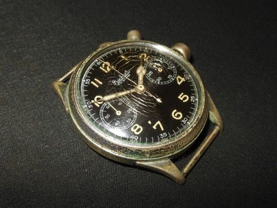 Luftwaffe alemana Segunda Guerra Mundial - HANHART CAL. CRONÓGRAFO 40 PILOTOS - PULSADOR ÚNICO - ¡BONITO! Foto 1 de 4